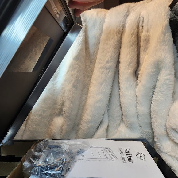 Med Waterproof Aluminum Frame 2 panels " The Brand Says It All" Pet Door - Picture 8 of 11